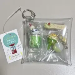 ガチャ詰めポーチ　クリームソーダ　グリーン系