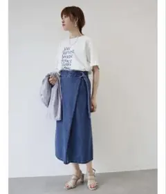 新品 タグ付き AMERICAN HOLIC DENIM ベルト付きスカート