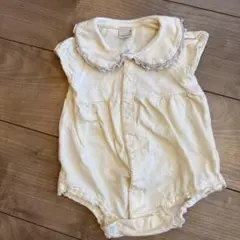 petit main 襟付きロンパース 80