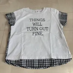 ブランシェス⭐️ロゴ切り替えTシャツ 100cm