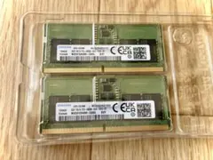 ノートPC用メモリ Samsung DDR5 SODIMM 8GB✕ 2枚