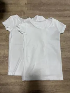 ユニクロ　コットンフライスインナーT/2枚組　90