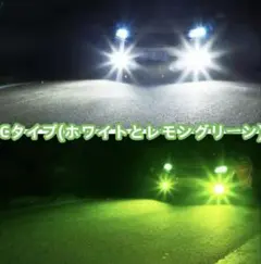 日産 エクストレイル T32 前期 フォグランプ 白×グリーン切替 車検対応のサムネイル