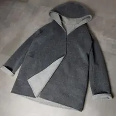 極美品✨23AW セオリー カシミヤ ダブルフェイスショートコート グレー 40 1738460229.jpg?1668943162