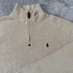 Polo Ralph Lauren ハーフジップセーター ベージュ S