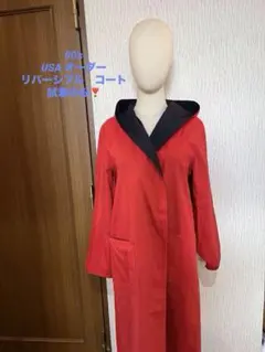 90'sヴィンテージ　U.S.Aオーダー　リバーシブルコート　黒／赤　試着のみ❣️