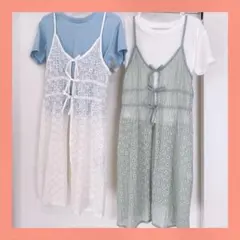 GU キッズ レースキャミソールセットT 120cm130cm 子供服