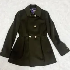 【美品】ポールスミス　ブラックレーベル カシミア混ウールコート ブラウン