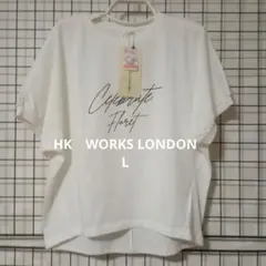 エイチケーワークスロンドン　 袖ポワンドルマンTシャツ　Lのサムネイル