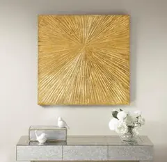 ZARA HOME サンバースト ウォールミラー ゴールド - メルカリ