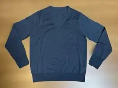 【値下げ】無印良品 ウール100%ニット ブルーグレー