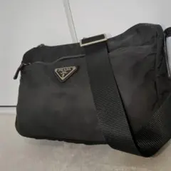 PRADA カメラバッグ ブラック 三角ロゴ テスートナイロン ショルダーバッグ