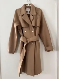 FOREVER 21 ベージュ ロングコート トレンチコートLのサムネイル