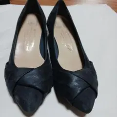マーレマーレ　ブラックスエード ハイヒール