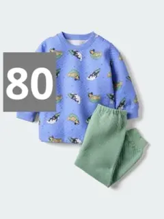 ユニクロ キルトパジャマ 80