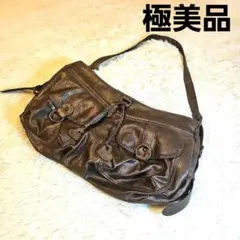 00's vintage ギミック　レザー　ショルダーバッグ　亜熱帯　グランジ 00's Vintage ギミック レザー ショルダーバッグ グランジ Y2K - メルカリ