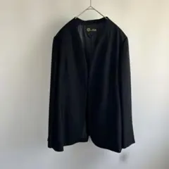 新品　東京ソワール　ブラックフォーマルジャケット　Vカラー　大きいサイズ