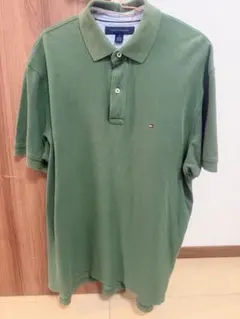 TOMMY HILFIGER グリーン ポロシャツ M
