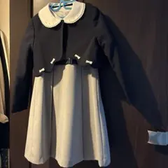 フォーマルドレス ネイビー グレー 130cm