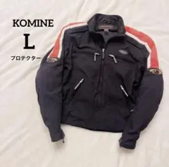 コミネ　KOMINE バイク用ジャケット 黒赤 L 二輪 バイク プロテクターのサムネイル