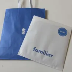 新品！familiar ミニタオルハンカチ 赤