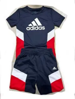 adidas ジャージ上下セット ネイビー/レッド