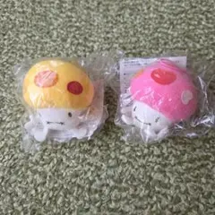 DOCOMO　きのこダケ マスコット ストラップ 2種セット