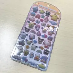 サンリオキャラクターズ コットンパフィーシール キティ ウサハナ シナモロール