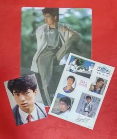 仲村トオル 下敷き 写真 ステッカー 当時物 新品