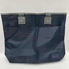 ☆値下げ☆【美品】beams ネイビー ナイロン　キャンバス トートバッグ