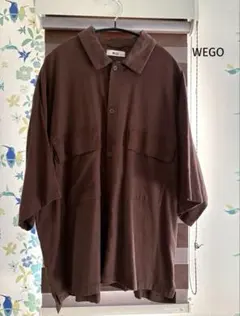 WEGO 半袖シャツ ブラウン M