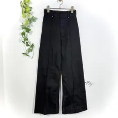 ZARA デニムパンツ フレア ストレッチ センターシーム S相当 ハイウエスト