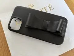 ランバン オン ブルー　iPhone15ケース　スマホケース　ブラック