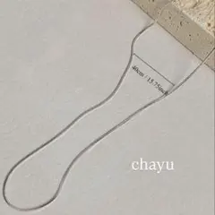 シルバー ステンレス スクエアチェーン 蛇骨ネックレス メンズレディース45cm