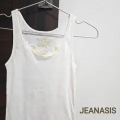 JEANASIS　レディース　レース付　タンクトップ　アイボリー　ノースリーブのサムネイル