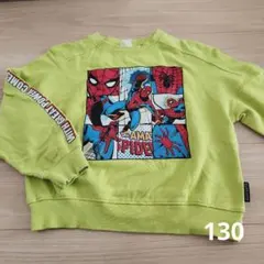 MY LITTLE WONDER スパイダーマン ライムグリーン トレーナー