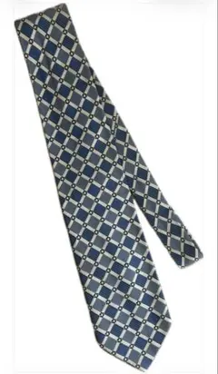 Vivienne WestWood ネクタイ 青 白 幾何学模様 メンズ