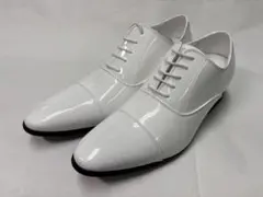 7cm UP シークレット レースアップドレスシューズ ホワイト 結婚式のサムネイル