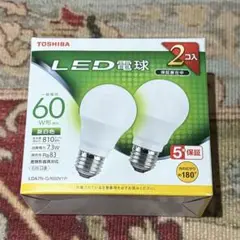 TOSHIBA LED電球 2個セット LDA7N-G/K60V1P