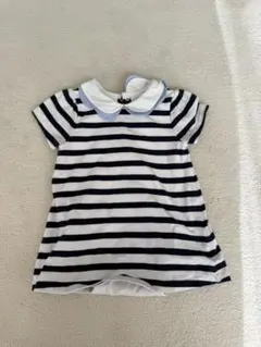 jacadi ジャカディ ボーダー ロンパース 74cmのサムネイル