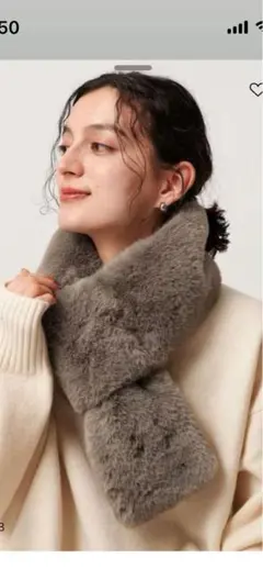 ユナイテッドアローズ　フェイクファーマフラー