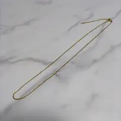 ゴールド ステンレス ネックレス シンプル