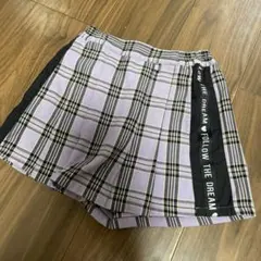 チェック柄ハーフパンツ 130