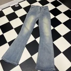 ノーブランド フレアデニムパンツ S 美品