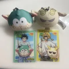 アニマルマスコット　ミニビーズクッション　ヒロアカ　オールマイト　緑谷出久