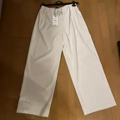 ZARA ベージュ ワイドパンツ Lサイズ