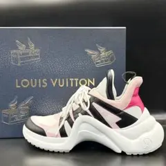 【美品】ルイヴィトン アークライト スニーカー 厚底 メンズ レザー 27相当