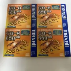 maxell CD-R 650MB 4枚セット
