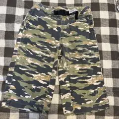 迷彩柄ハーフパンツ 調整可能ベルト付き