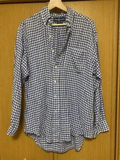 希少!90s ラルフローレン 100%リネン チェックBlake シャツ